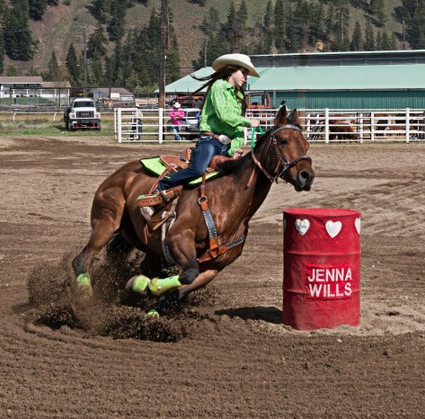 Barrel Racing - Princeton Rodeo - ©Derek Chambers