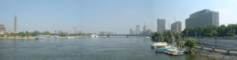 Cairo - Pan from Kasr Al Nile Bridge - North - ©Derek Chambers