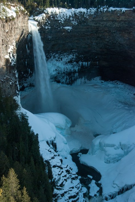 Helmcken Fall in Winter - Wells Grey Park - ©Derek Chambers
