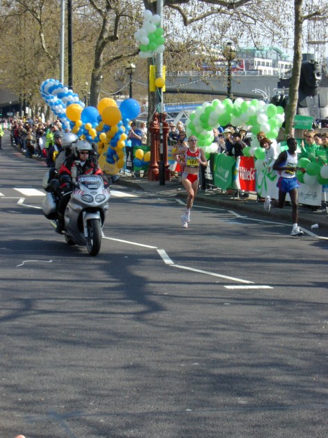 Paula Radcliffe, 2003 London Marathon 24.75 Mile Mark - ©Derek Chambers