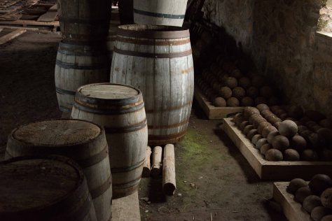 Gunpowder Barrels and Canon Balls - Fortress at Louisbourg - Cape Breton - Nova Scotia - ©Derek Chambers