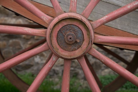 Cart Wheel Detail - Fortress at Louisbourg - Cape Breton - Nova Scotia - ©Derek Chambers