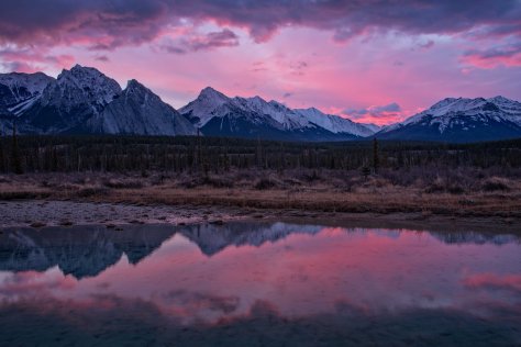 Kootenay Plains - Sunrise Over North Saskatchewan River - DSC4400- ©Derek Chambers